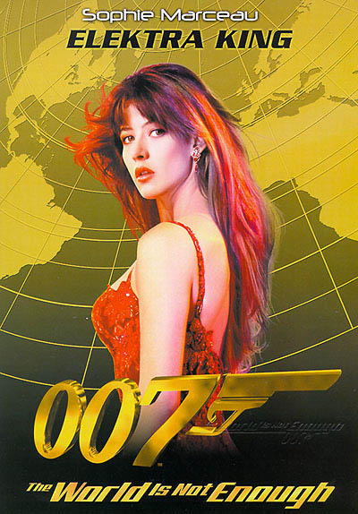 The Sophie Marceau poster for 'The World Is Not Enough' (1999)